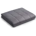thumbnail image 5 of YnM Original Cotton 48 x 72 In 15 Pound Weighted Blanket for Twin and Full Beds, Dark Grey, 5 of 9