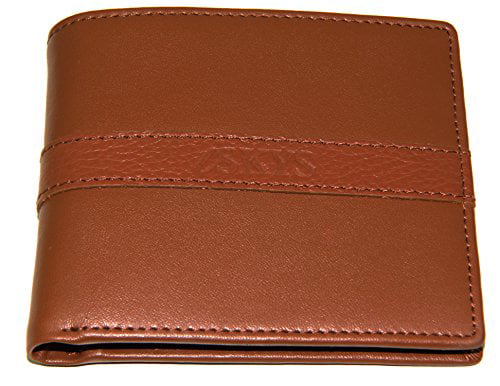 RFID Wallet Trifold for Men Protective Credit Card Holder Shielding Brown Leathe
