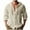 Beige, variant on Cotton Linen Hoodie Shirts for Men V Neck Button Down Hooded Pullover Lightweight Summer Casual Hawaiian Beach Yoga Shirts White M