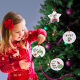 thumbnail image 4 of Decoraciones De Adornos Navideños Con Cubierta Facial Árbol De Navidad Colgante Redondo De Cerámica Colgante Con Tema De Vacuna Regalo Para La Familia Speravity AP006894-05, 4 of 6