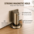 thumbnail image 3 of ABPETE Magnetic Door Stopper, No Drill Invisible Holder with Strong Magnetic Catch, Low-Profile Design for Bedroom, Bathroom, Office and Interior Doors, Bronze, 3 of 6