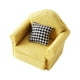 thumbnail image 1 of Modelo de sofá en miniatura, sillón de tela, accesorio DIY decorativo con almohada amarillo, 1 of 9