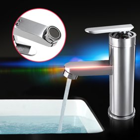 Chrome Brass Bath Bathroom Waterfall Basin Sink Faucet Vanity