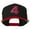 Black Red, variant on Arial Number 4 Embroidered Classic Two Tone Cap - Black Purple OSFM