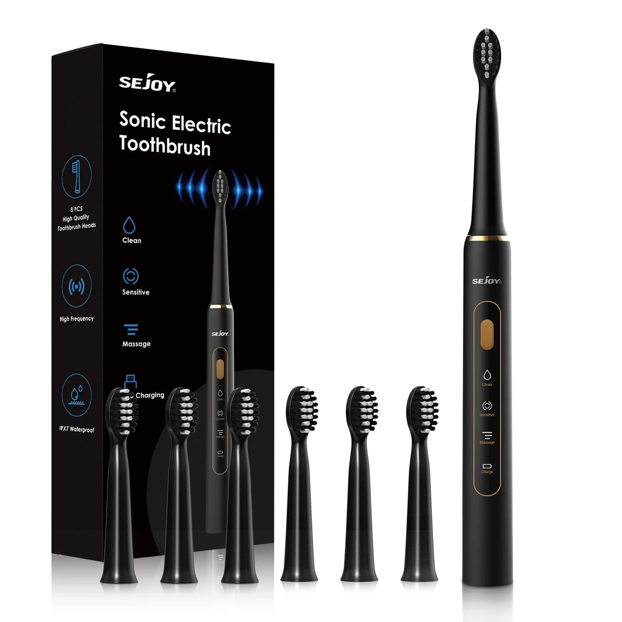 Sejoy Electric Toothbrush for Adults and