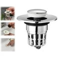 thumbnail image 1 of Oleegame 1PC Trashcans For Bedroom Basin Filter Plastic Basin Filter Universal Bathroom Wash Basin Drain Plug Design Bathroom Sink Plug Up Drain Filter, 1 of 8