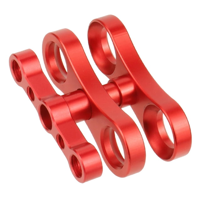 Abrazadera de Bo Estándar de Aluminio de 1 "para Sistema de Ligero de Buceo - rojo Sunnimix Abrazadera de bola