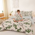 thumbnail image 3 of Feelyou Rustic Fishing Twin Bedding Sets for Kids, Farmhouse Marine Animal Bedding Comforter Set, Fresh Lake, Grey Reversible, 7pcs, 3 of 7