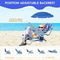 thumbnail image 4 of Kids Folding Beach & Camping Chair with Tilt Umbrella, 5 Reclining Positions, Lightweight & Portable for Toddlers (1 Pack), 4 of 7