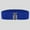 Blue, variant on WCJM Belts For Women Trendy Leather Polyester Belt Blue Belt One Size