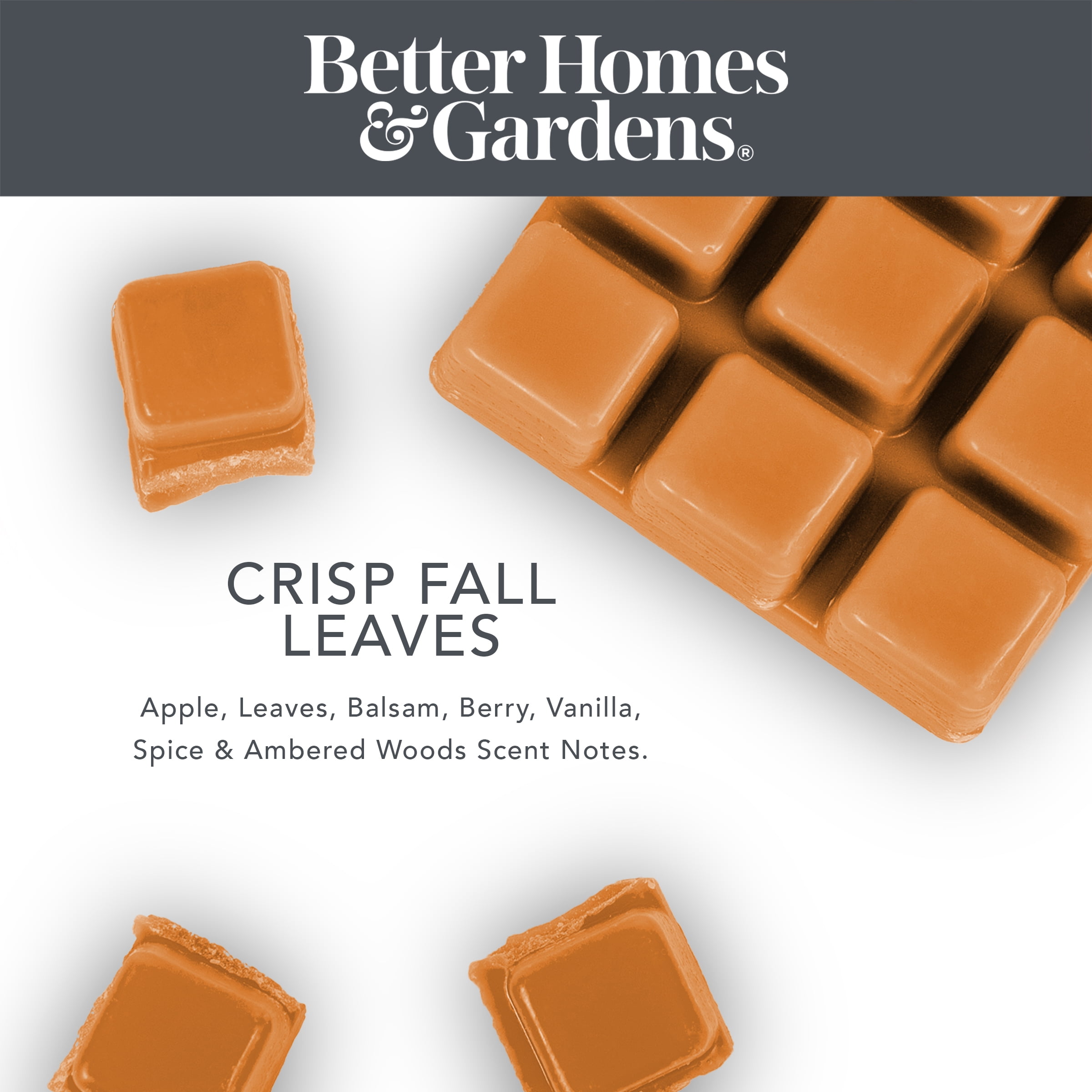 (2 pack) Crisp Fall Leaves Scented Wax Melts, Better Homes & Gardens, 5 oz (Value Size)