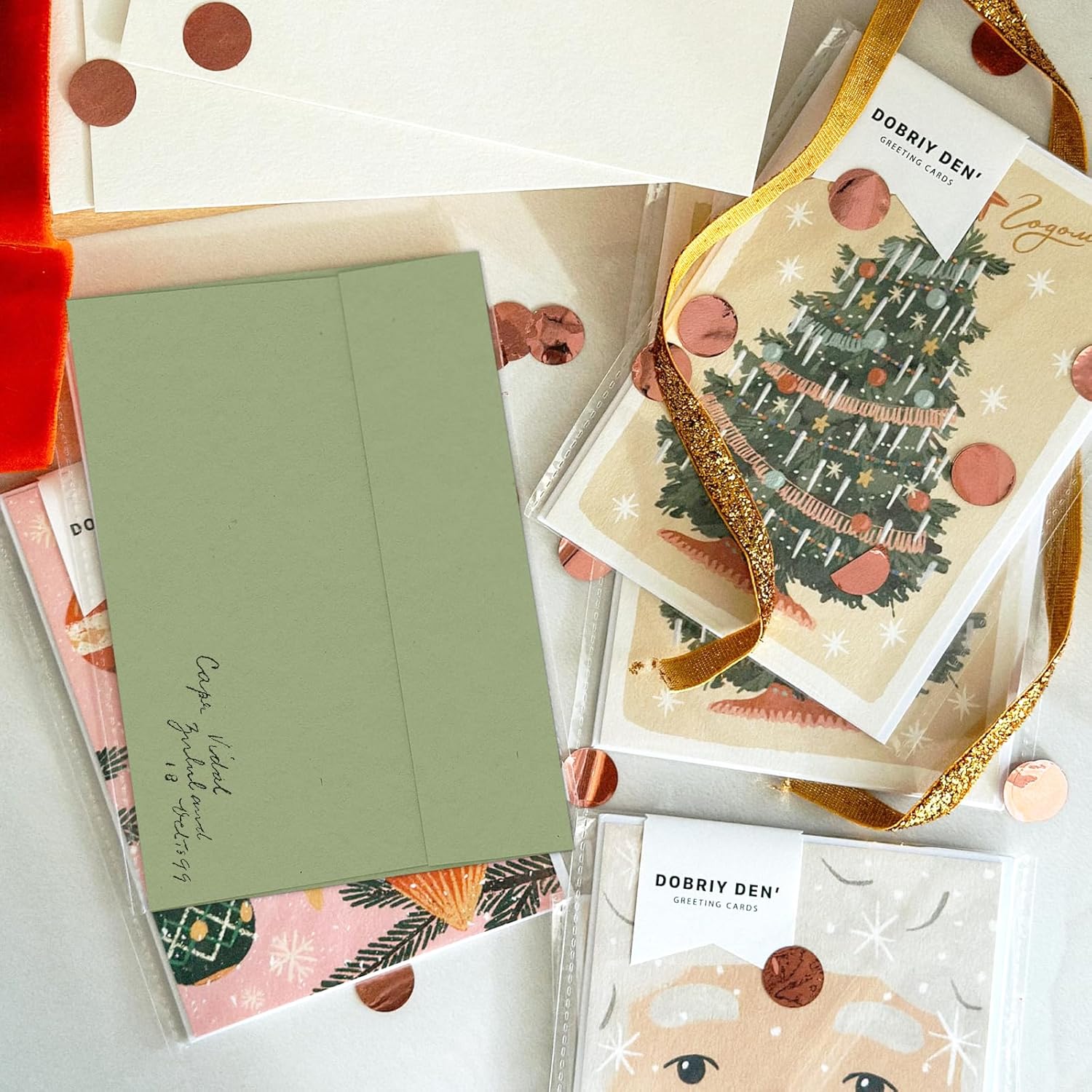 100 Pack A2 Sage Green Envelopes, 4.375 x 5.75 Greeting Card Envelopes 120 GSM, Self Seal Printable for 4.25 x 5.5 Cards, Photos, Invitations, Weddings, Graduation, Baby Shower