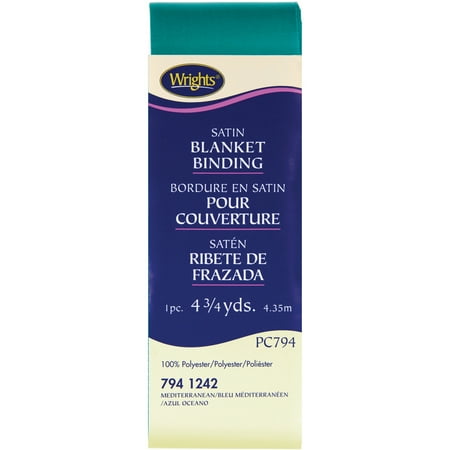 UPC: 0070659724633 | Wrights Satin 2 Single Fold Mediterranean Blanket Binding 4.75 Yd.