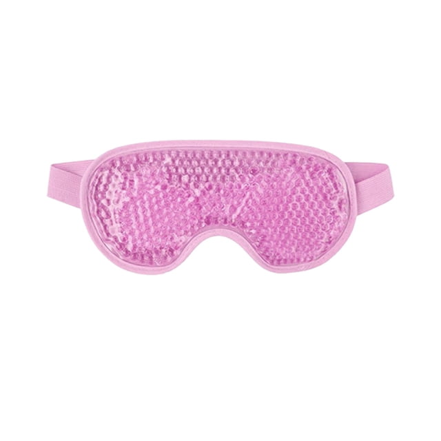 ziyahi Patch pour les Yeux en Tissu PVC, Compresse Chaude Froide, Protection des Yeux, Rouge Clair