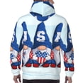 thumbnail image 3 of Bingfone Cute Gnomes in USA Men's Drawstring Hoodie Long Sleeve Pocket Sweatshirts-4X-Large, 3 of 6