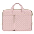 thumbnail image 1 of Funda para portátil MOSISO de 16 pulgadas, funda acolchada con asa, color rosa tiza, 1 of 7