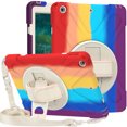 thumbnail image 1 of KIQ Shield Series for Apple iPad 6th Generation Cases iPad 5th Generation Case 9.7 Inch Shockproof Drop Protection Cover W/Kickstand A1893 / A1954 iPad Case 6th Generation - Rainbow, 1 of 2
