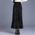 thumbnail image 2 of Edvintorg Fall Skirts for Women 2024 Fashion Sequin Solid Color Fish Tail Skirt High Waisted Slim and Hip Hugging Skirt Midi Skirt for Women Party, 2 of 7