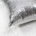 thumbnail image 4 of PiccoCasa 18"x18" Shiny Sequin Throw Pillow Covers Decorative Pillowcase, Silver 1, 4 of 8