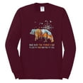 thumbnail image 2 of Wild Bobby, And Into The Forest I Go To Lose My Mind, Animal Lover, Men Long Sleeve Shirt, Maroon, X-Large, 2 of 4