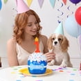 thumbnail image 6 of Dog Birthday Cake Toy Accessories for Girl Boy Gifts, OEIKPFN Squeaky Plush Toy for Dog Birthday Party Decor Favor for Large, Medium and Small Dogs (1st,Blue), 6 of 7