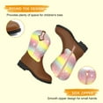 thumbnail image 2 of Kids Western Boots Girls Cowgirl Boots Unisex-Child Mid Calf Glitter Toddler Cowboy Boot Little Big Kids Western Riding Shoes, 2 of 5