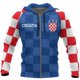 thumbnail image 3 of 2024 Nueva Croacia Hrvatska Heroe Sudadera con capucha con cremallera impresa en 3D para hombre Sudadera de gran tamaño Sudadera deportiva para mujer Ropa Y2k, 3 of 5
