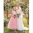 thumbnail image 5 of Arshiner Flower Girls Dresses Sleeveless Formal Wedding Princess Dress | Maxi-Length Tulle, Junior Bridesmaid Dress for Girl, Embroidered Birthday Party Dress Ball Gown, 5 of 5