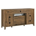 thumbnail image 6 of Indoor Fireplace 55 inch TV Media Stand with Electric Fireplace KD Inserts Heater,Reclaimed Barnwood Color,Fireplace Accessories, 6 of 7