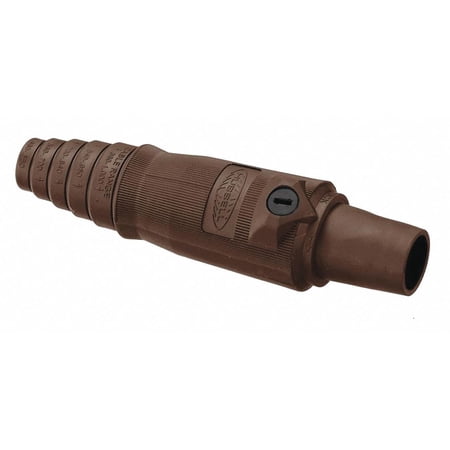 UPC: 0783585432151 | Hubbell Connectr 3R 4X 12 Female Brwn 2/0 to 4/0 HBL400FBN