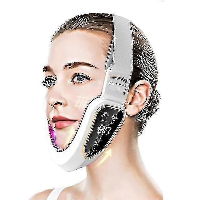 Facial Lifting Device Led Photon Therapy Facial Slimming Vibration Massager Double Chin V-shaped Cheek Lift Face