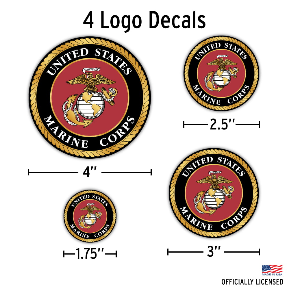 Marines Insignia #2 Wall Window Vinyl Decal Sticker Military U.S 
