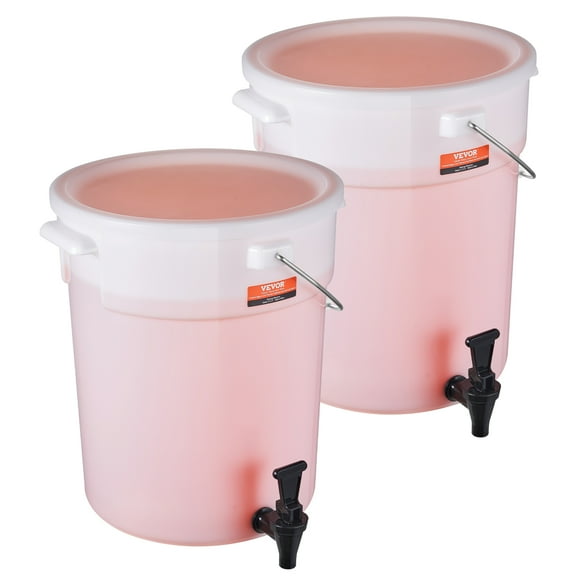 VEVOR Beverage Dispenser, 5 Gallon Drink Dispensers for Parties, Plastic Juice Dispenser