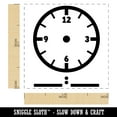 thumbnail image 2 of Blank Clock Telling Time Numbers Analog Digital Math Teacher School Self-Inking Rubber Stamp Ink Stamper - Blue Ink - Small 1 Inch, 2 of 7