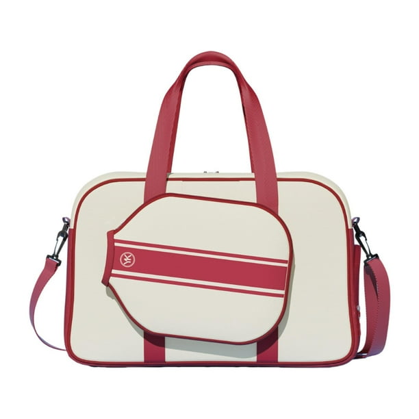 Bolsa de Pickleball para Raquetas, Profesional, Multiusos, para Mujeres y Hombres, Bolsa de Lona Rojo