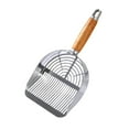thumbnail image 5 of CarpNettore Stainless Steel Cat Litter Scoop with Wooden Handle Pet Cleaning Tool Cat Shovel Strip Type, 5 of 9