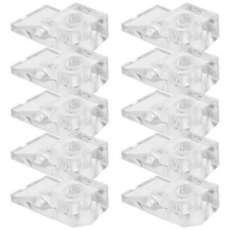 30PCS Heavy Duty Mirror Clips Mirror Holder Clips Clear Plastic Mirror Holders Mirror Mounting Clips For Wall Mounting Wardrobe Glass