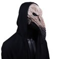 thumbnail image 2 of Máscara de médico de la peste negra Steampunk Cosplay nariz larga pájaro pico máscaras de látex carnaval mascarada fiesta de disfraces de Halloween Props nuevo xuanjing unisex, 2 of 2