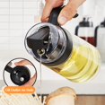 thumbnail image 4 of Botella dispensadora de aceite de 630 ml para cocina, paquete de 2 botellas de aceite de oliva con rociadores, botellas de vinagre, botellas de salsa de soja de vidrio negro, 4 of 4