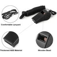 thumbnail image 3 of 24 Pack 120dB Loud Referee Whistles with Lanyards – Heavy-Duty Black Sports Whistles for Coaches, Referees, and Team Events, 3 of 7