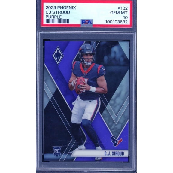 Collectible C.J. Stroud Rookie Card 2023 Phoenix Purple (87/125) #102 PSA 10