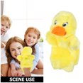 thumbnail image 2 of Lindo pato de juguete de felpa, marioneta de mano, accesorio para contar historias, accesorio de juego de roles, favor de fiesta para niñas pequeñas, 2 of 3
