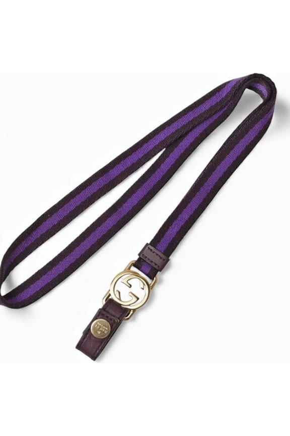 Pre-Owned Gucci neck strap key ring GUCCI GG purple dark 115278 (Good)
