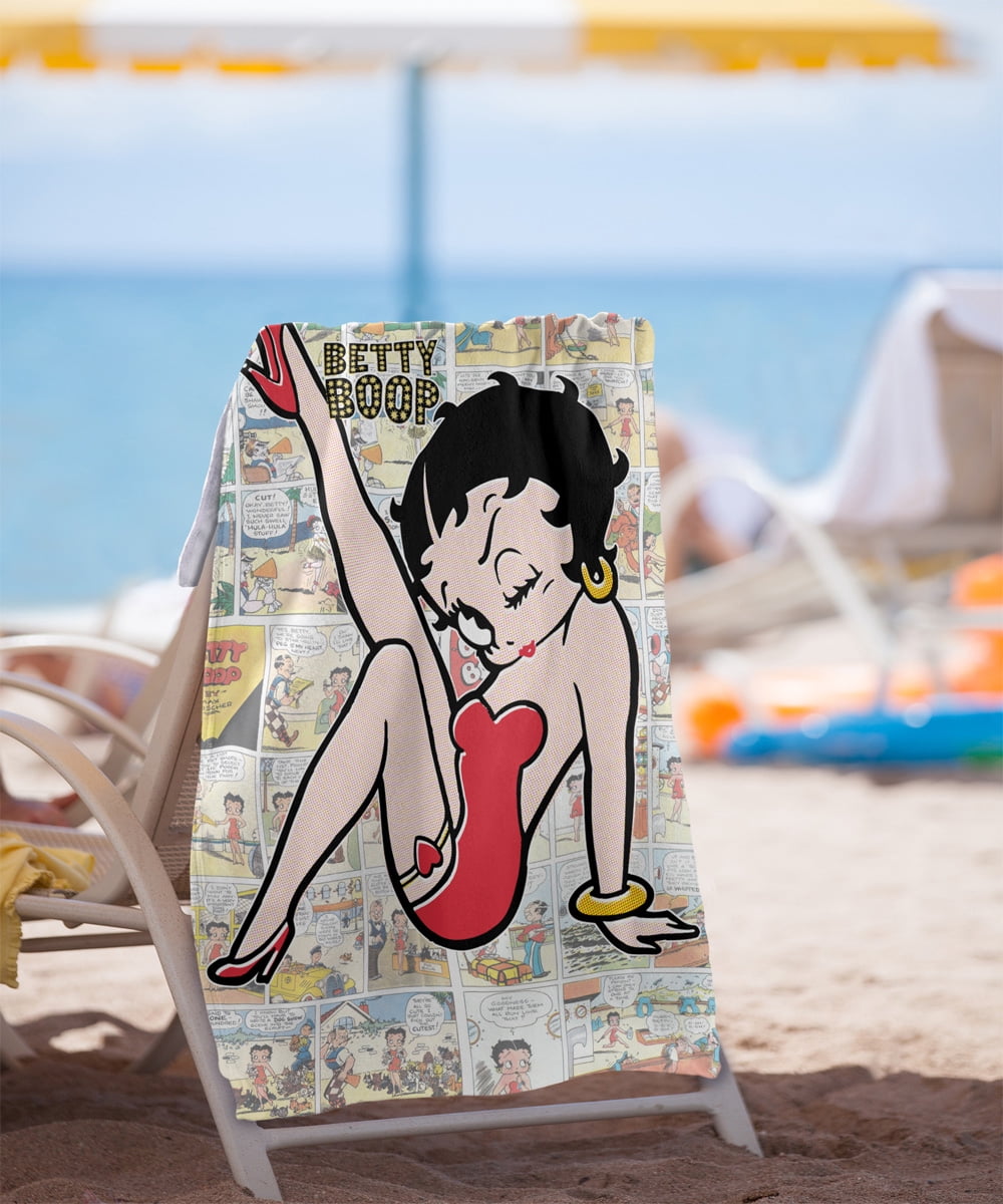 Betty Boop Vintage Strips Officially Licensed Beach Towel 30' X 60'