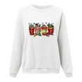 thumbnail image 3 of Top Gibobby Cuello Redondo Suelto Informal Estampado Lindo Mujer Suéter Navidad Blanco XL, 3 of 4