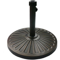 Sunnyglade 18" 22-lbs Outdoor Living Heavy Duty Round Antiqued Patio Umbrella Base (22LB)