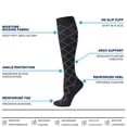 thumbnail image 3 of Calcetines deportivos Calcetines de compresión para mujeres y hombres Medias hasta la rodilla, 3 of 5