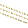 thumbnail image 4 of Uxcell Total 33 Feet Curb Chain, Twisted Cuban Link Chain with Spool 6 x 3.5 x 1mm for Jewelry Making, Golden, 4 of 6