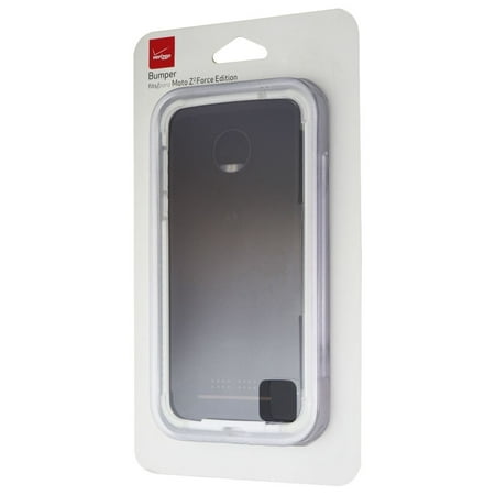 Verizon Bumper Cover for the Motorola Moto Z2 Force Smartphone - White / Clear