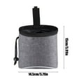 thumbnail image 2 of dajkiuy Dog Treat Pouch,Pet Treat Pouch for Training, Dog Walking Bag Holder,Pet Food Toy, Dog Trainer Essentials Supplies, Poop Bag Dispenser (Gray), 2 of 6